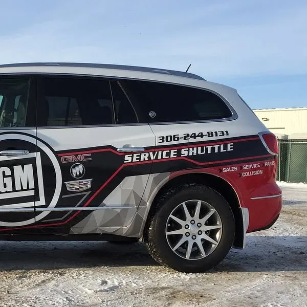 tinted back windows of a SUV